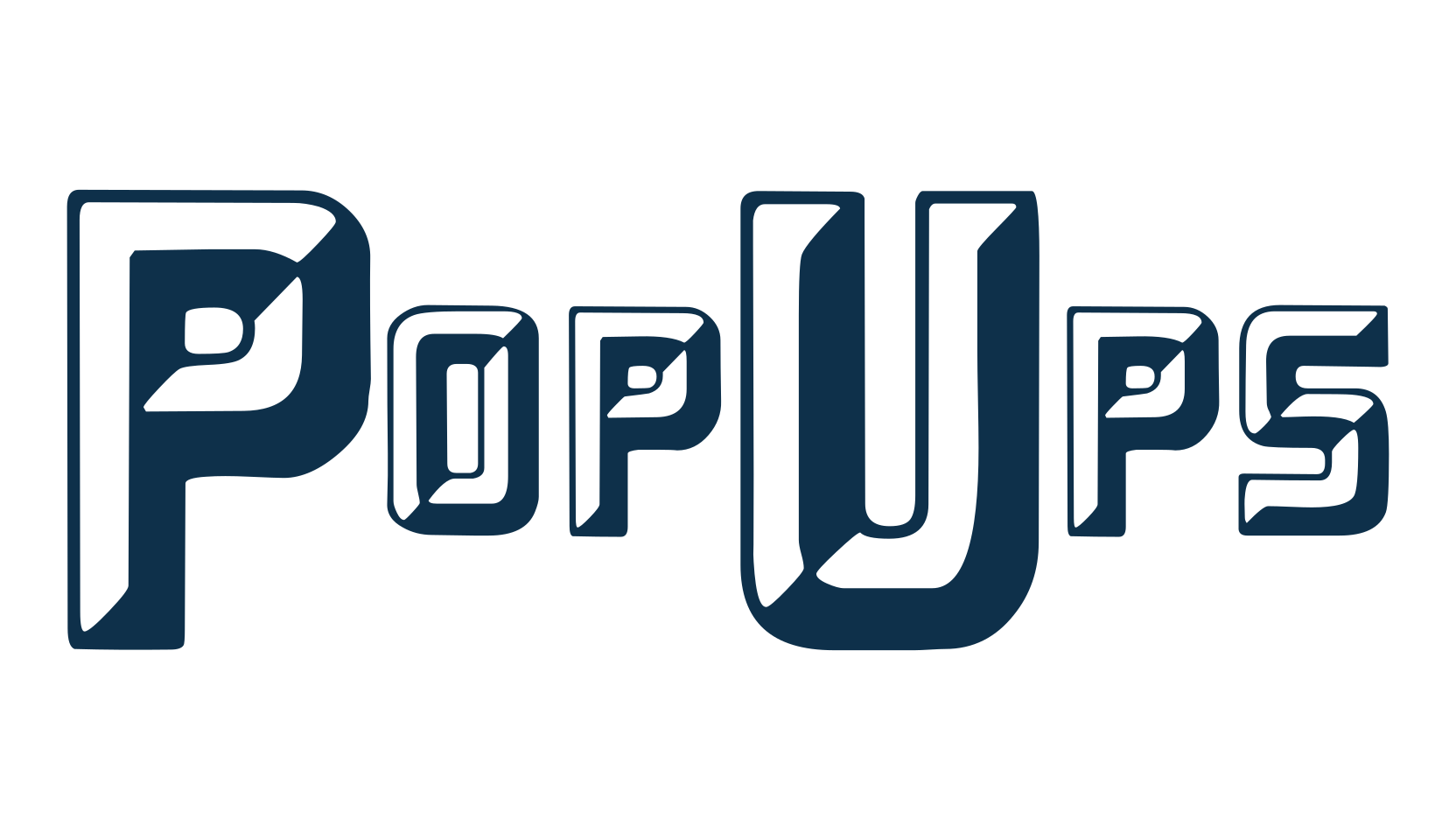 PopUps, fancy decorative font preview