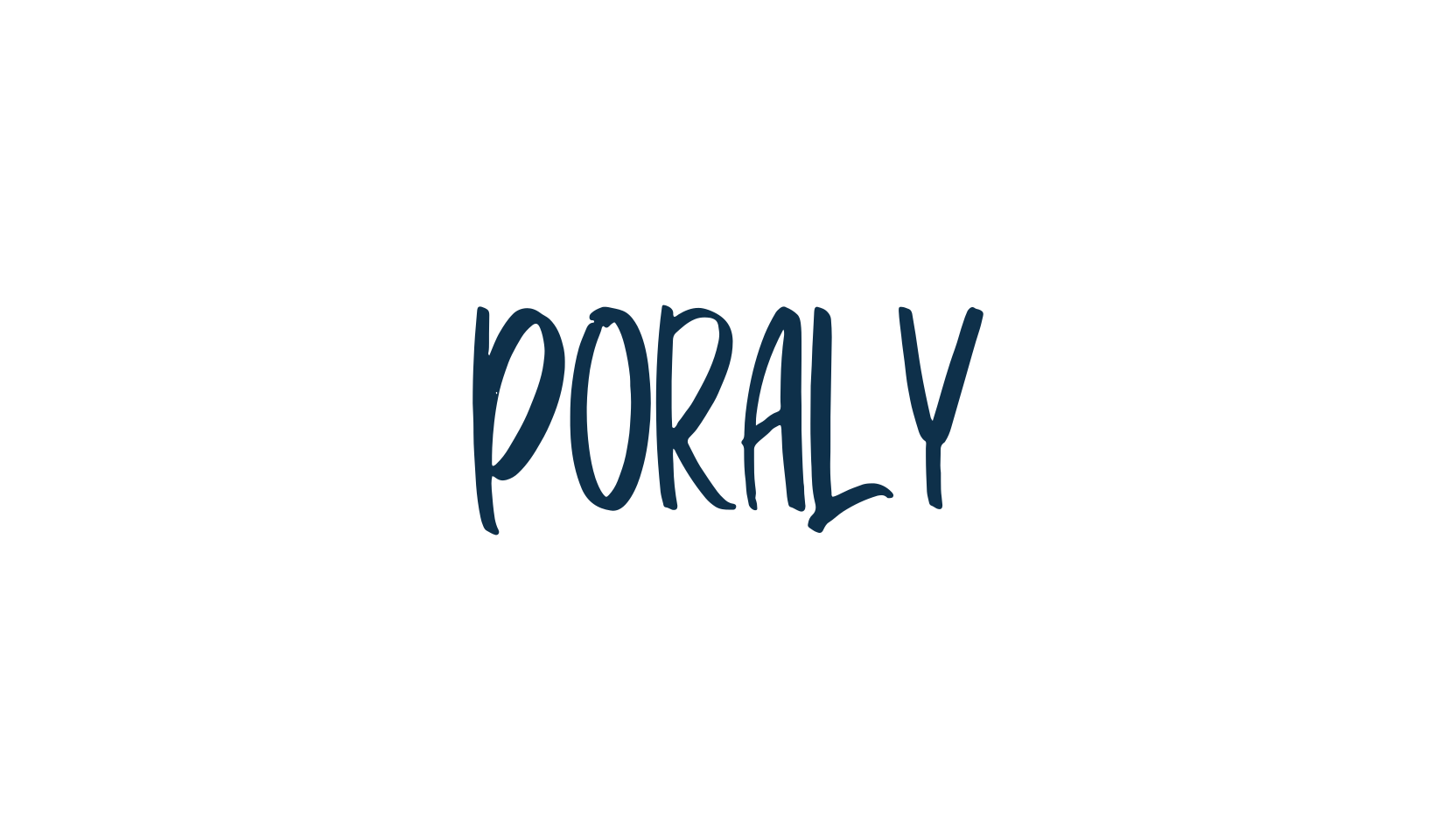 Poraly, script handwritten fancy decorative calligraphy font preview