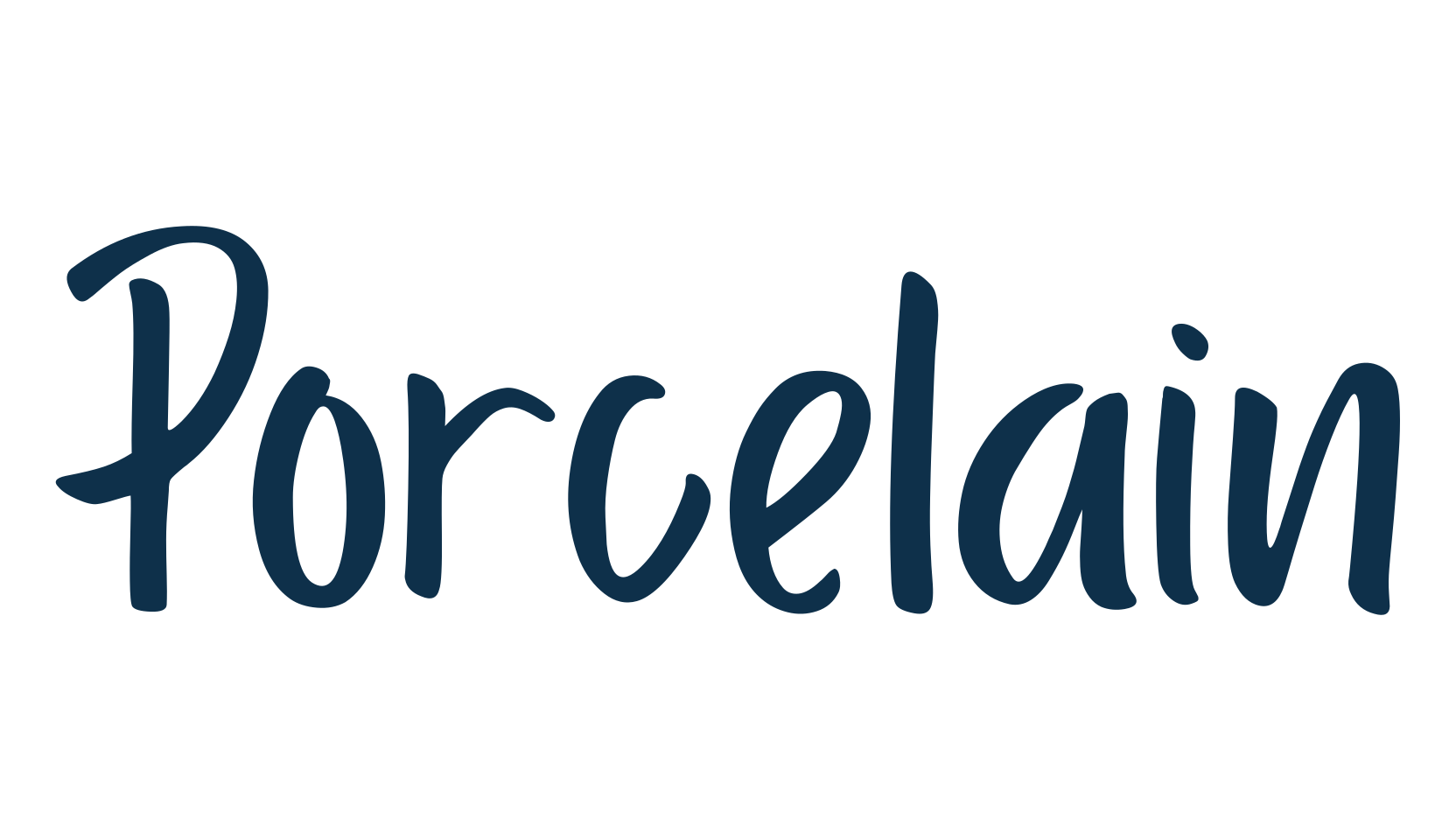 Porcelain (porcelain-2), script brush fancy decorative calligraphy font preview