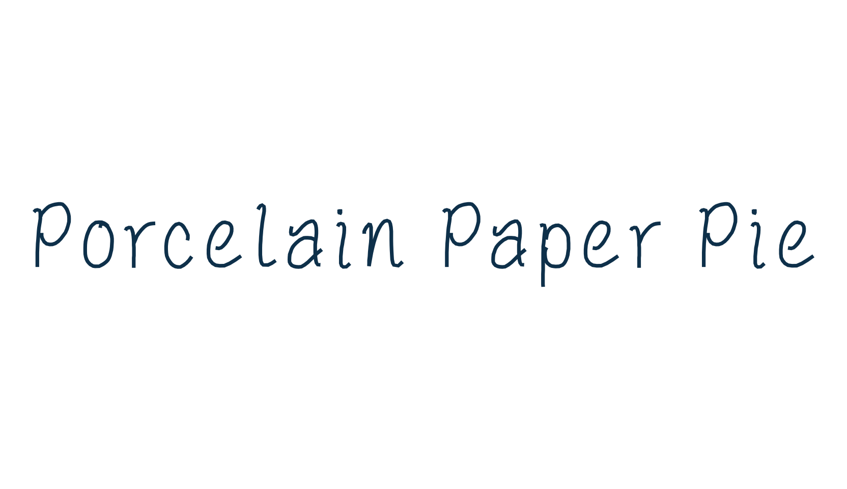 Porcelain Paper Pie, fancy various decorative script calligraphy font preview