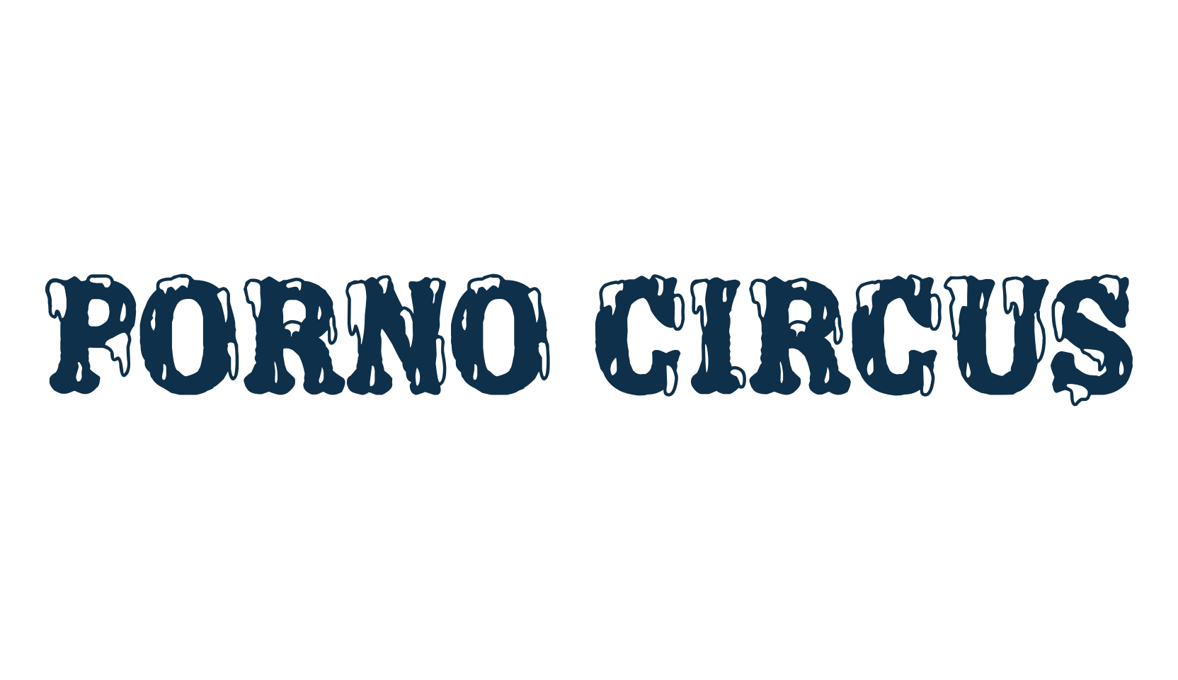 Porno Circus, fancy fire, ice decorative font preview