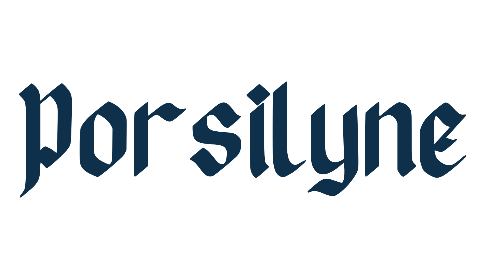 Porsilyne, gothic modern font preview