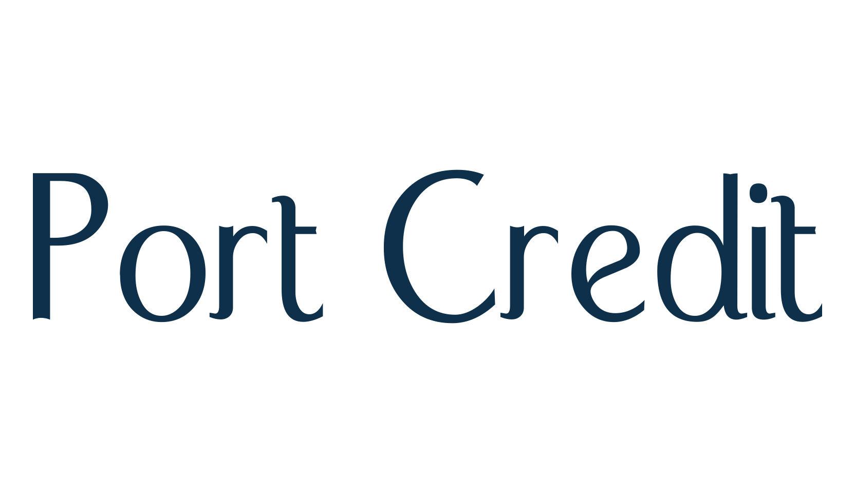 Port Credit, various font preview
