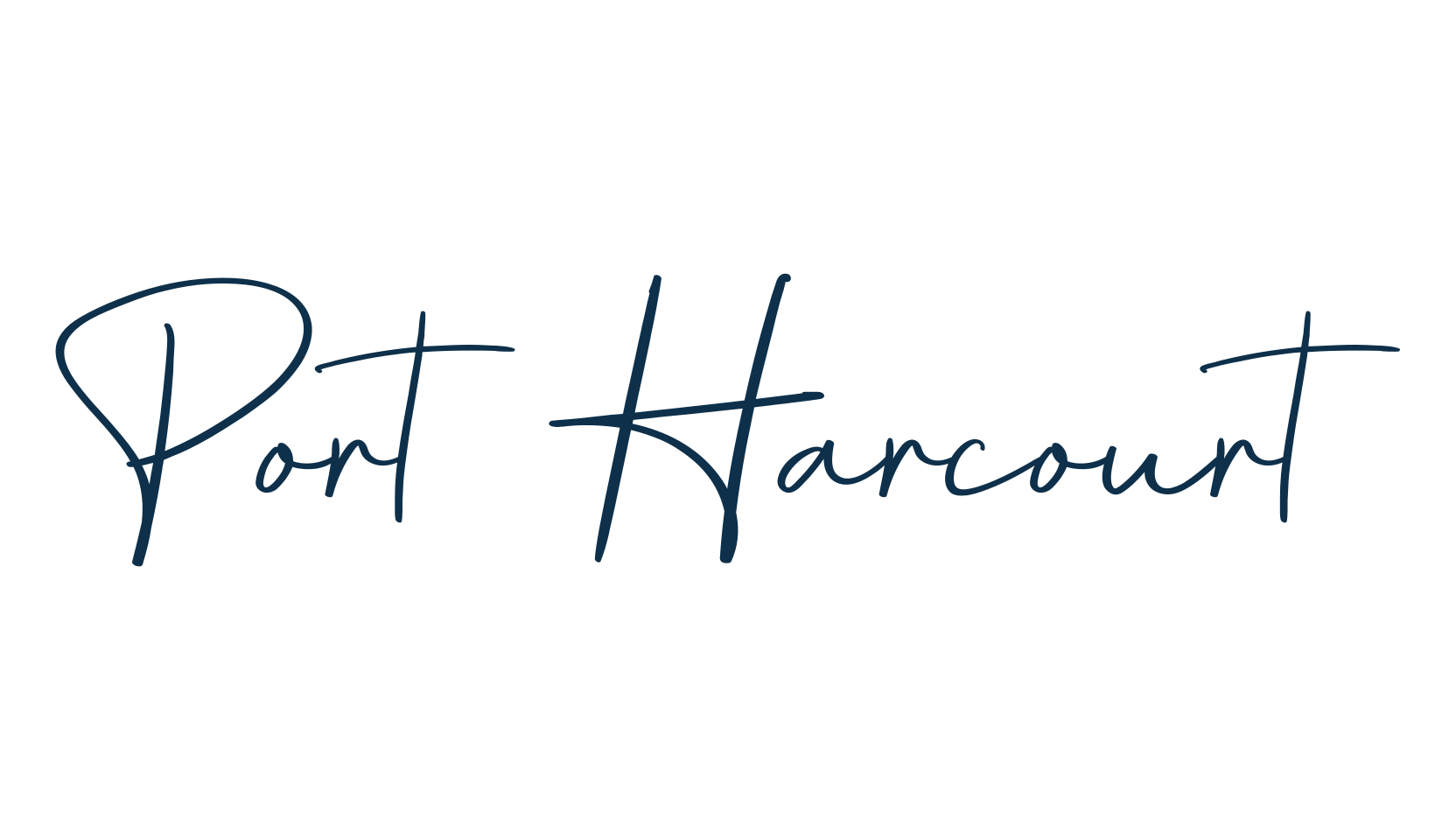 Port Harcourt, handwriting font preview