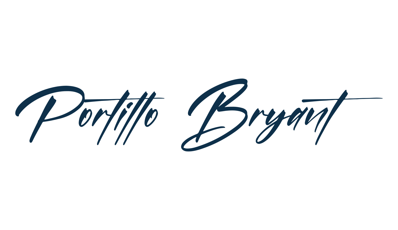 Portillo Bryant, brush font preview
