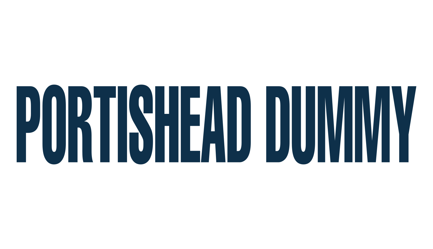 Portishead Dummy, sans serif font preview