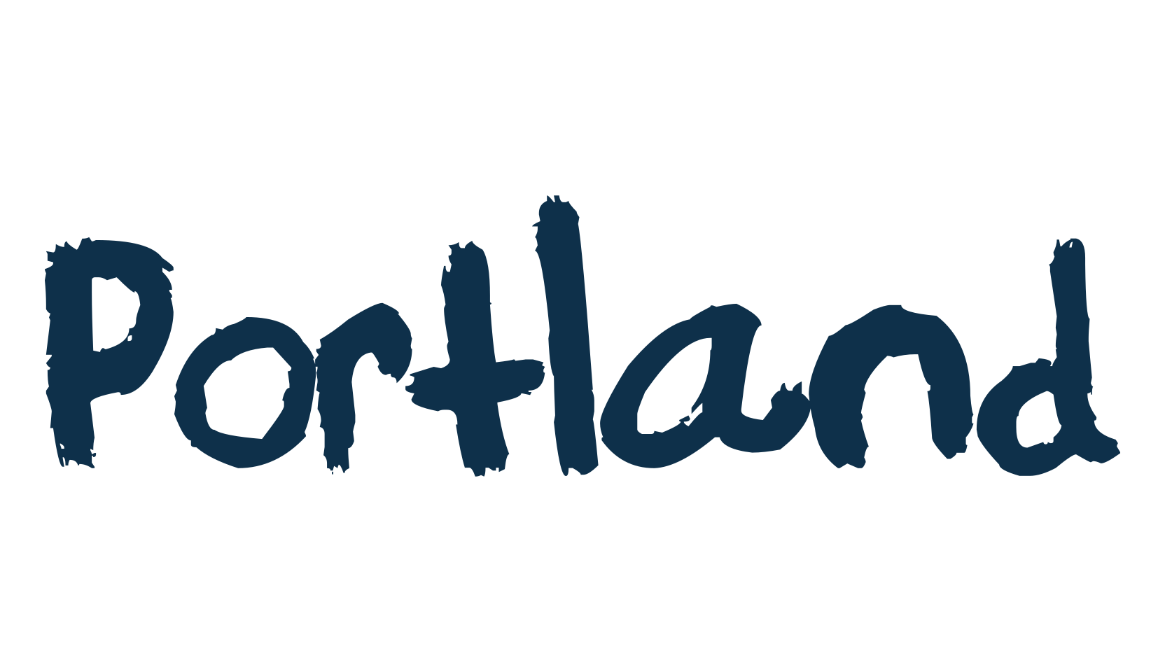 Portland, handwriting font preview