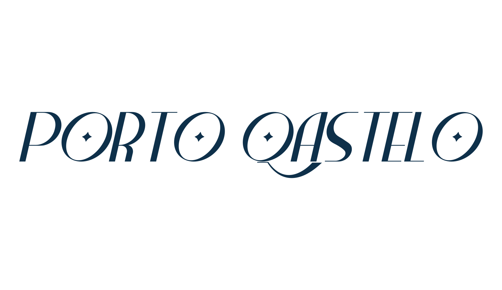 Porto Qastelo, fancy retro decorative font preview