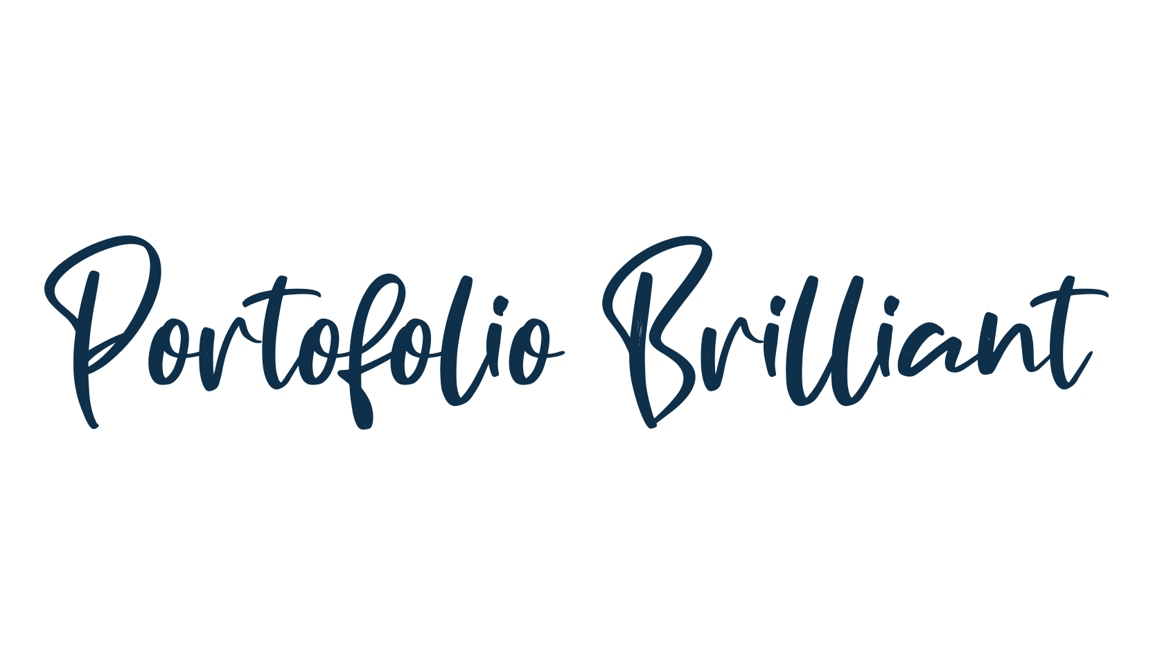 Portofolio Brilliant, handwriting font preview