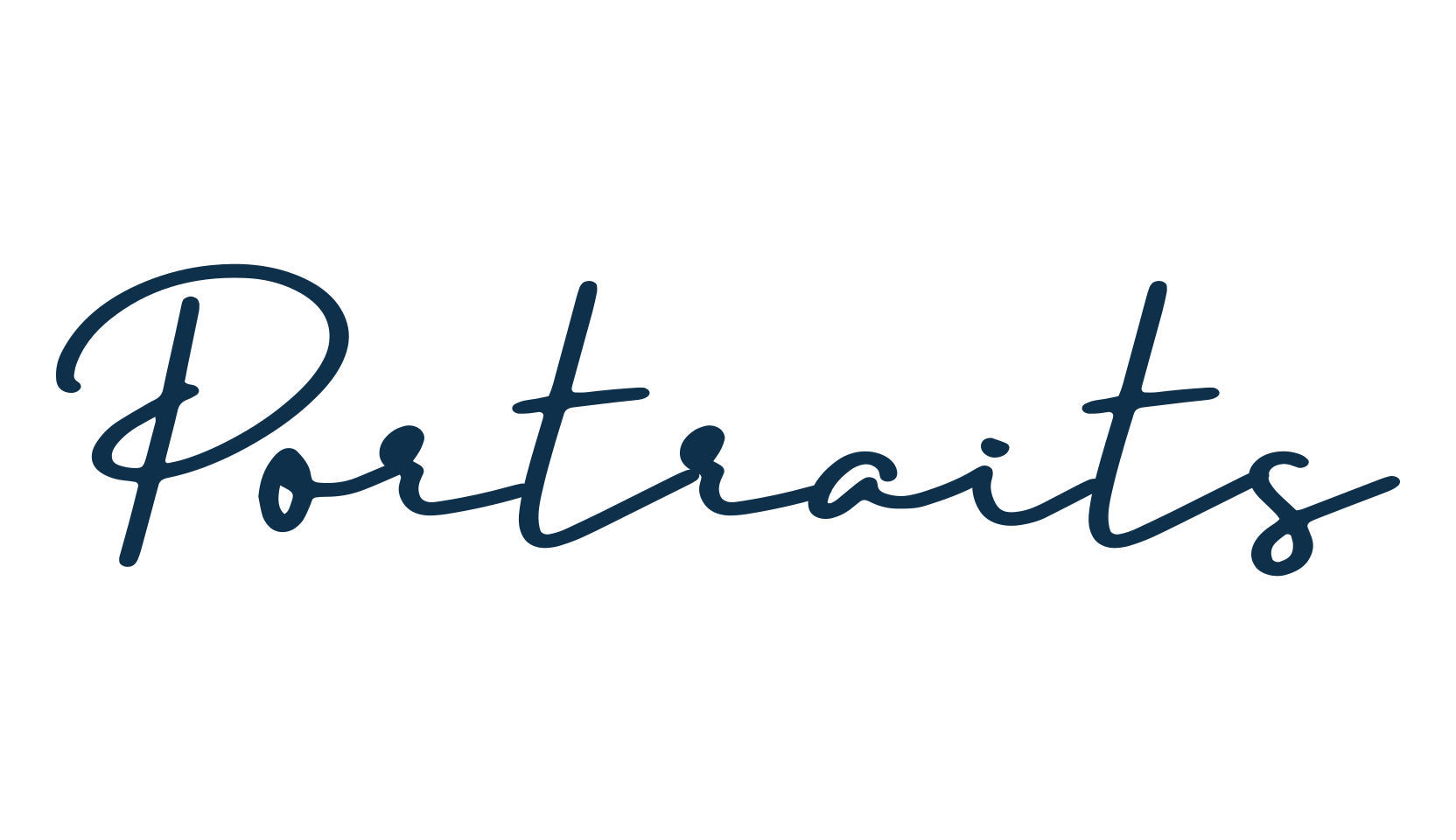 Portraits, script handwritten fancy decorative calligraphy font preview