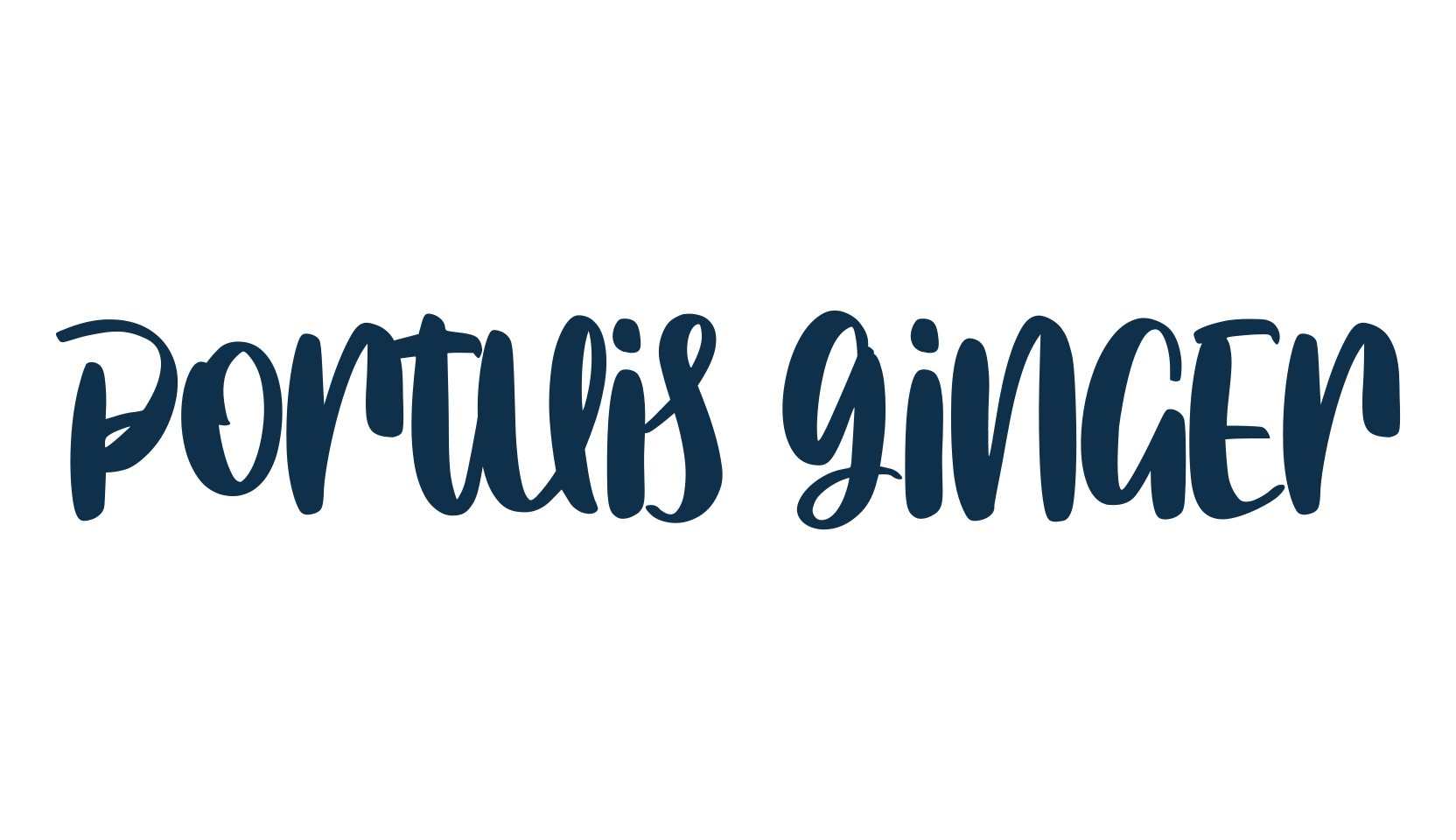 Portuis Ginger, display market font preview