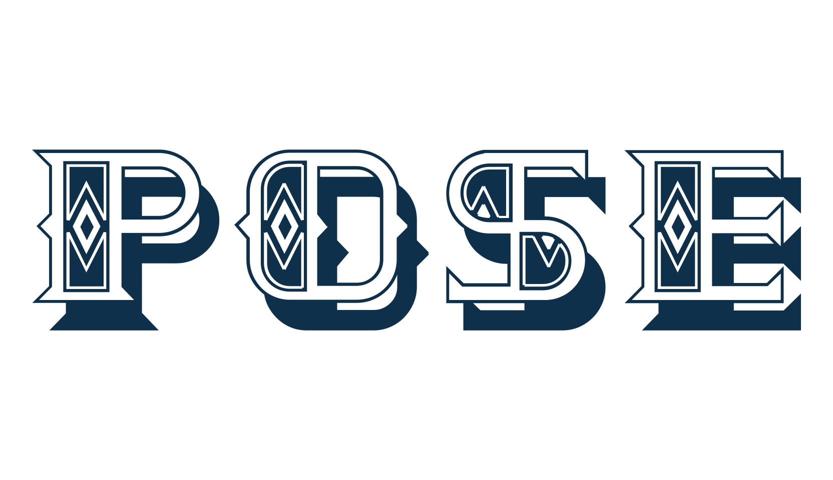 Pose, fancy retro decorative font preview