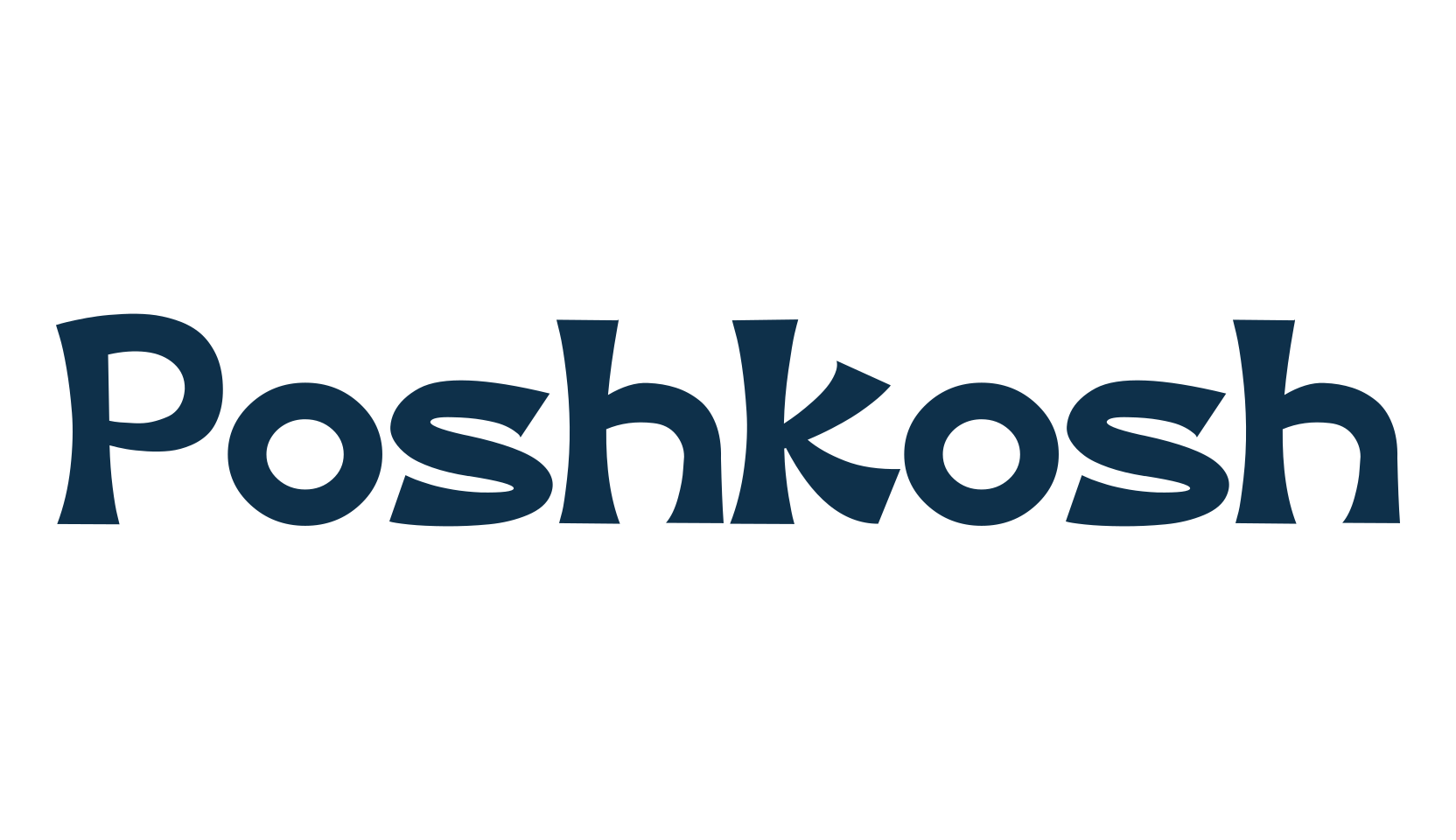 Poshkosh, fancy groovy decorative font preview