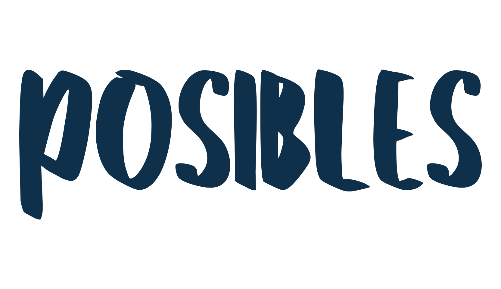 Posibles, brush font preview