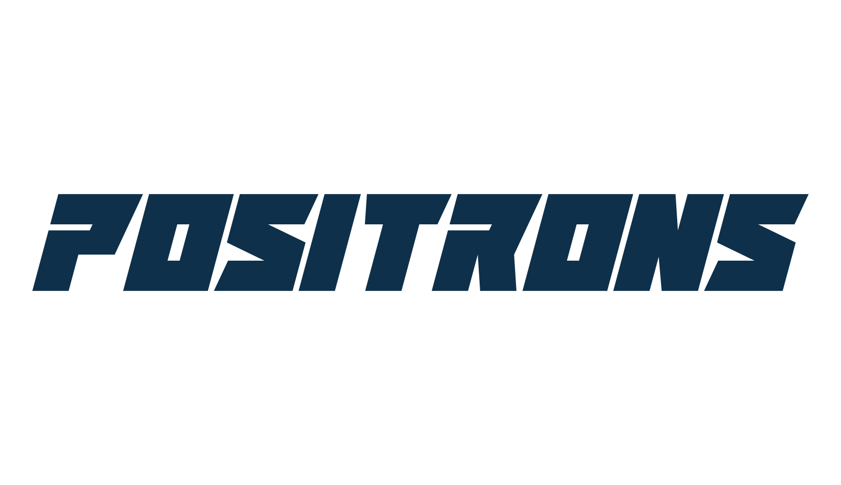 Positrons, sci-fi font preview