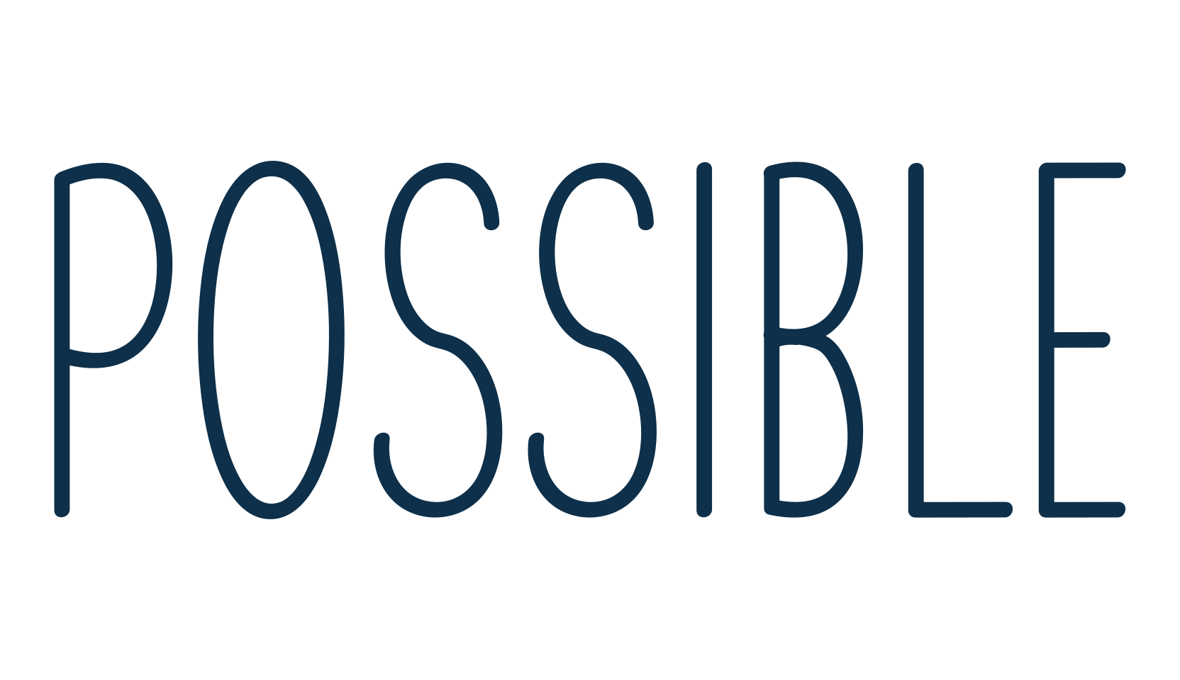 Possible, script handwritten fancy decorative calligraphy font preview