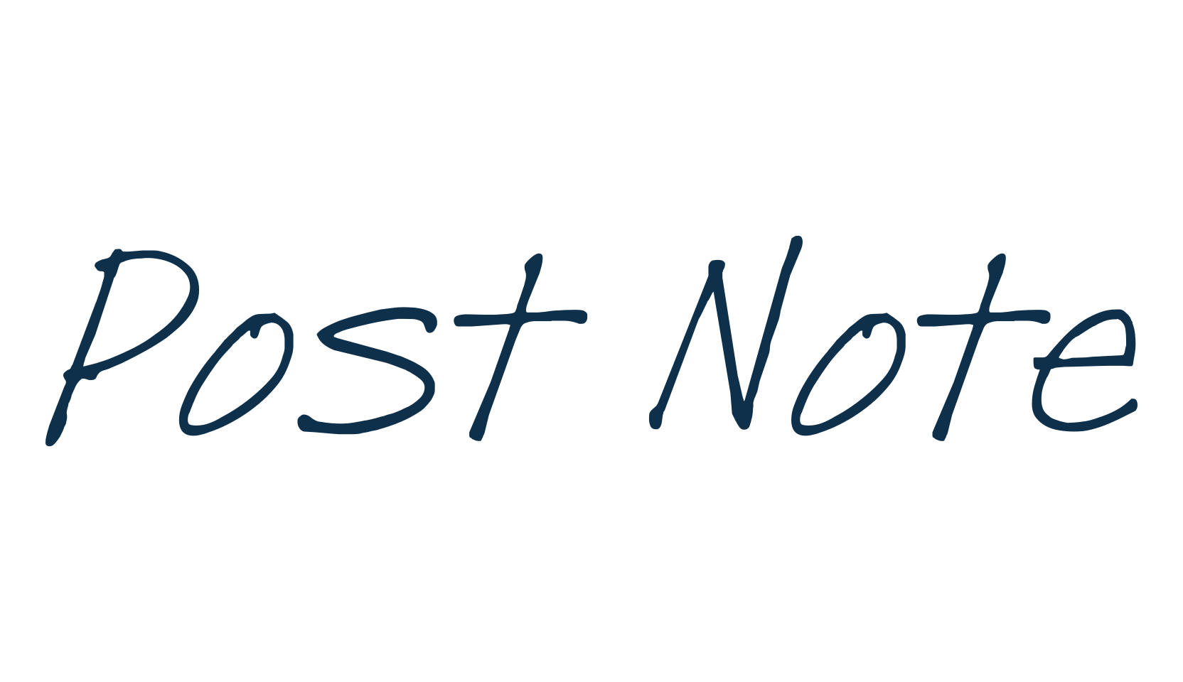 Post Note, handwriting font preview