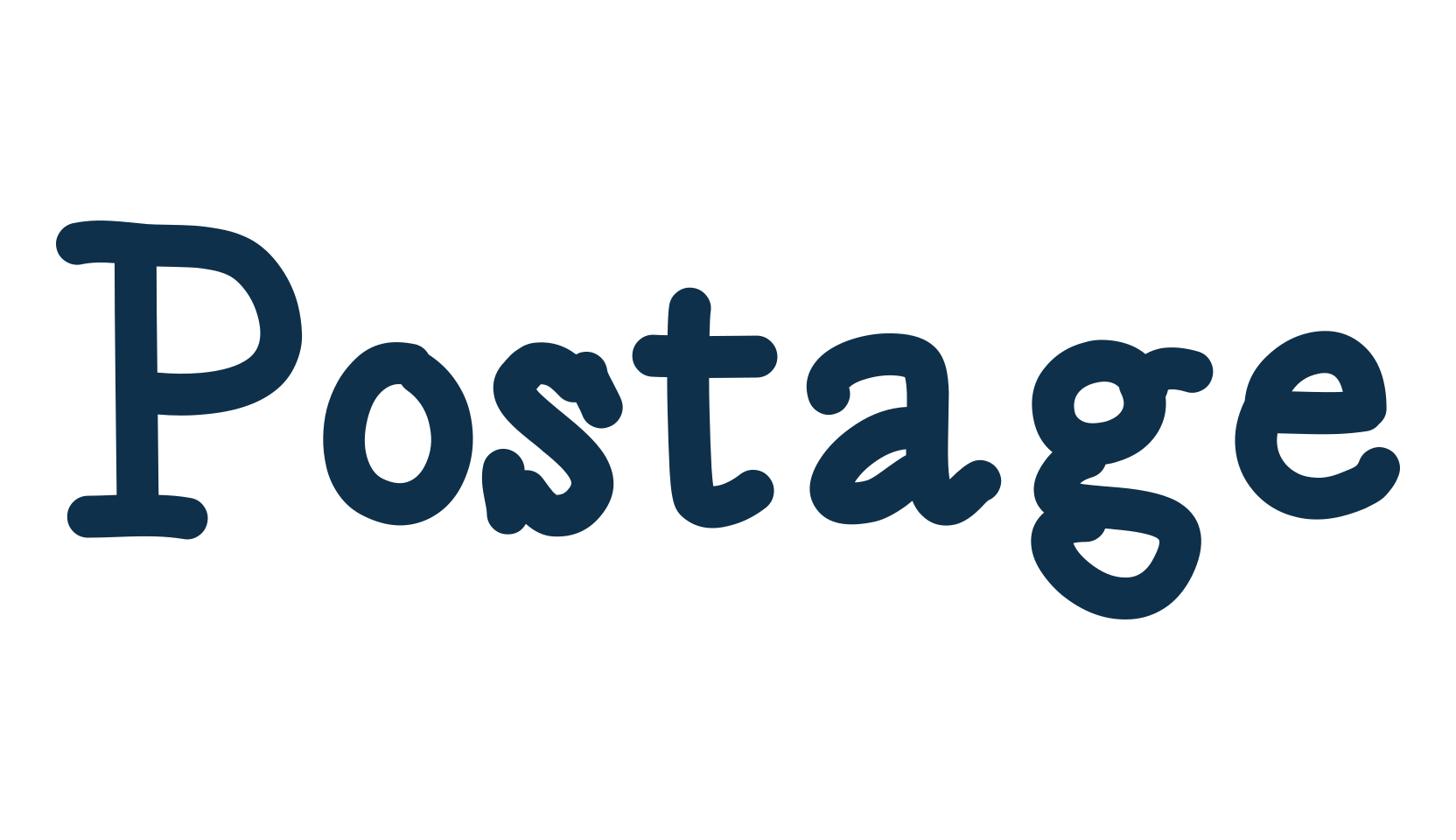 Postage, fancy various decorative script calligraphy font preview