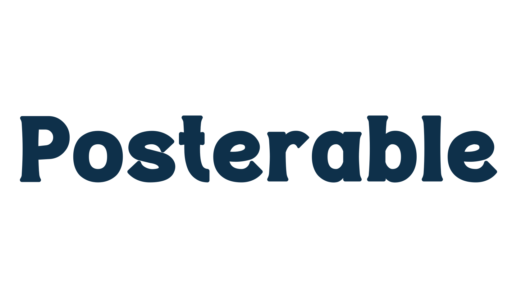 Posterable, retro font preview