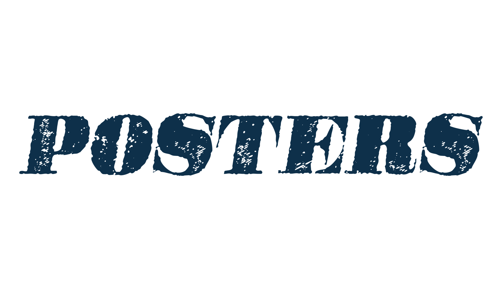 Posters, fancy eroded decorative font preview