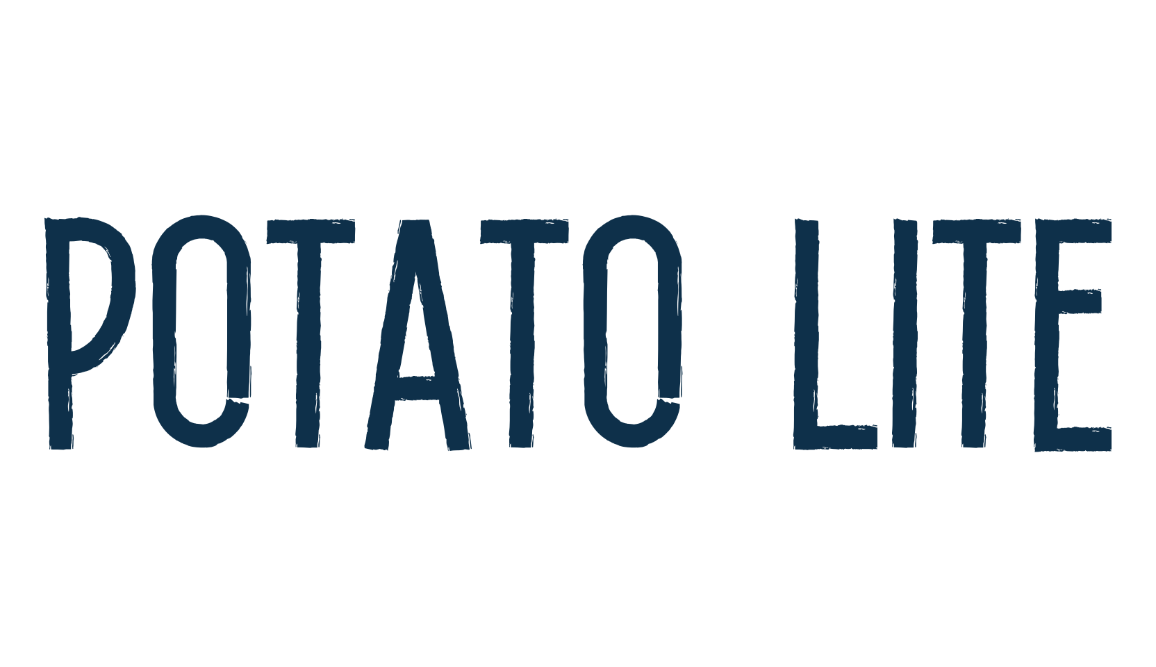 Potato Lite, eroded font preview