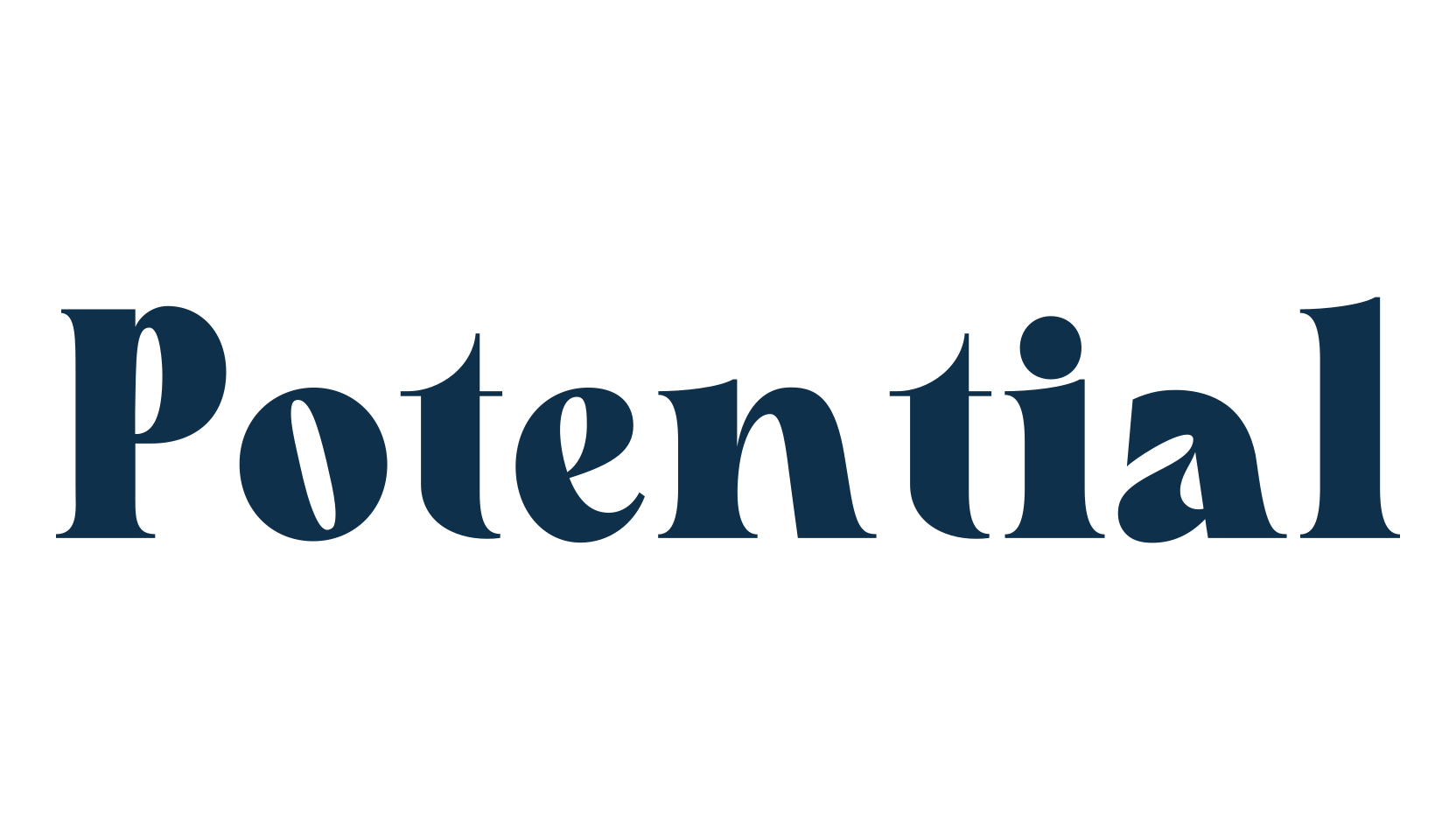 Potential, serif font preview