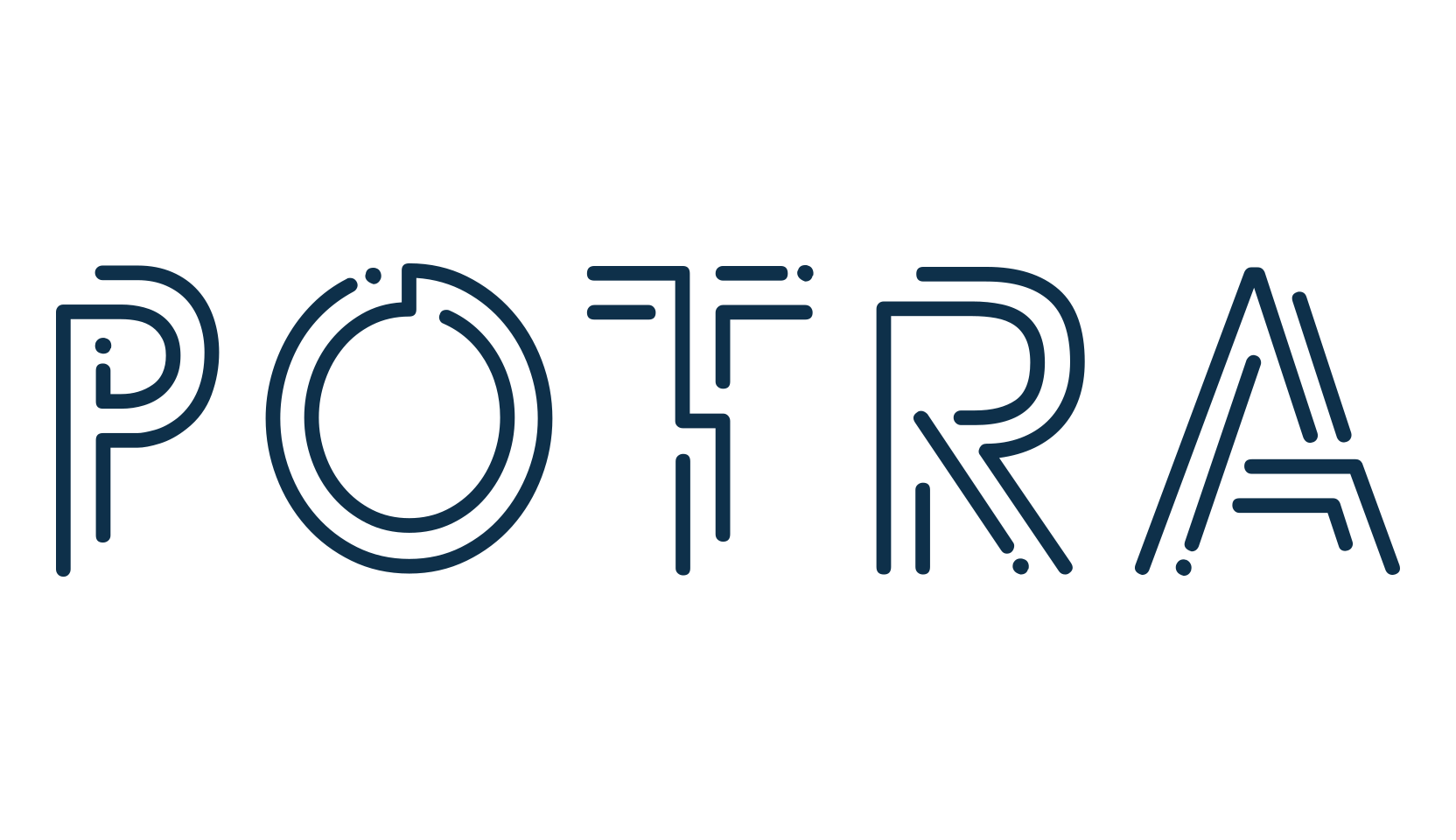 Potra, techno sci-fi font preview