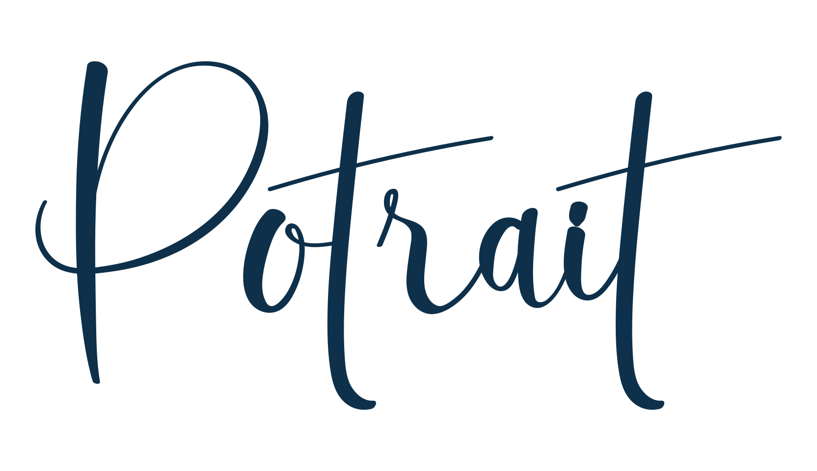 Potrait, handwriting font preview