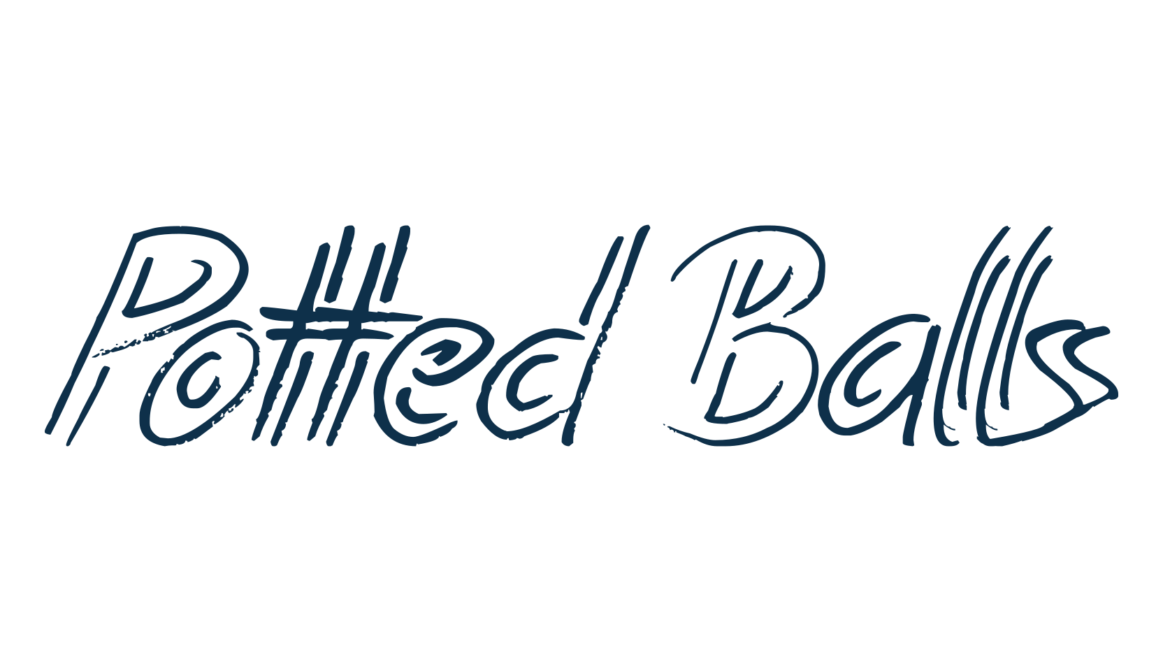 Potted Balls, fancy various decorative script calligraphy font preview