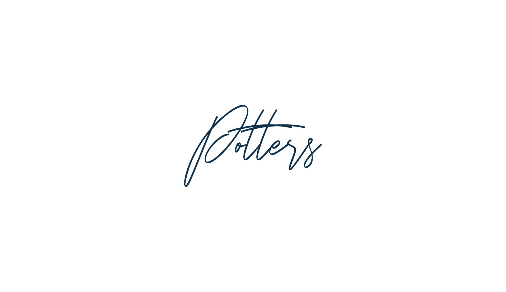 Potters, handwriting font preview