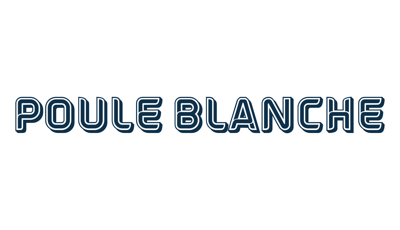Poule Blanche, fancy various decorative font preview