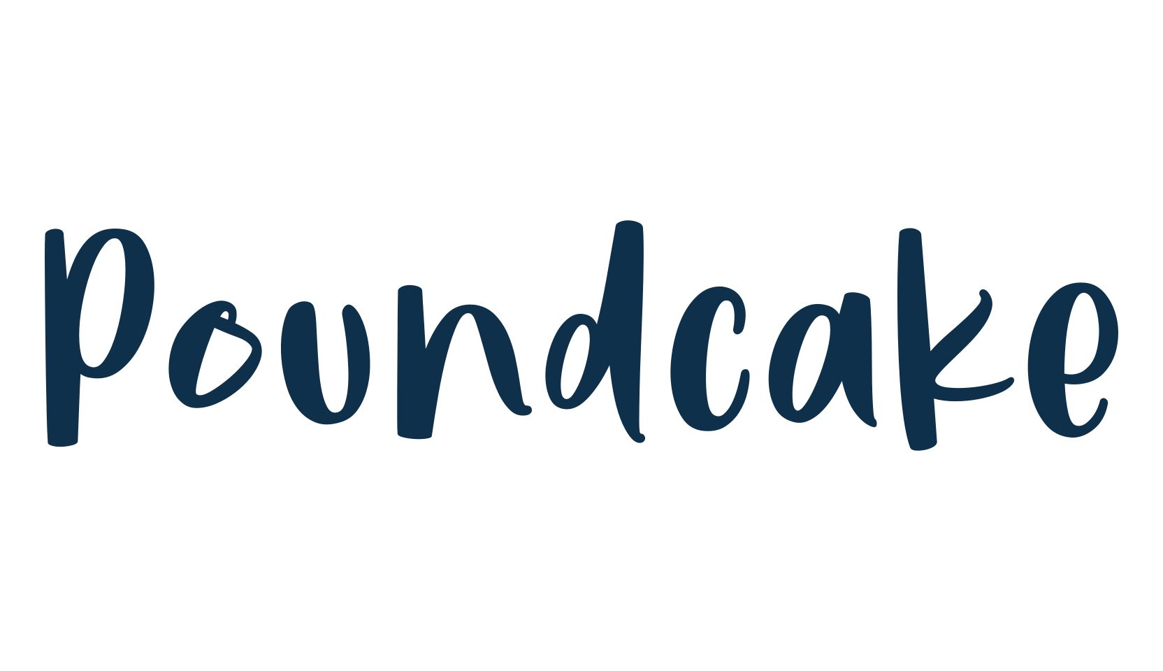 Poundcake, various font preview