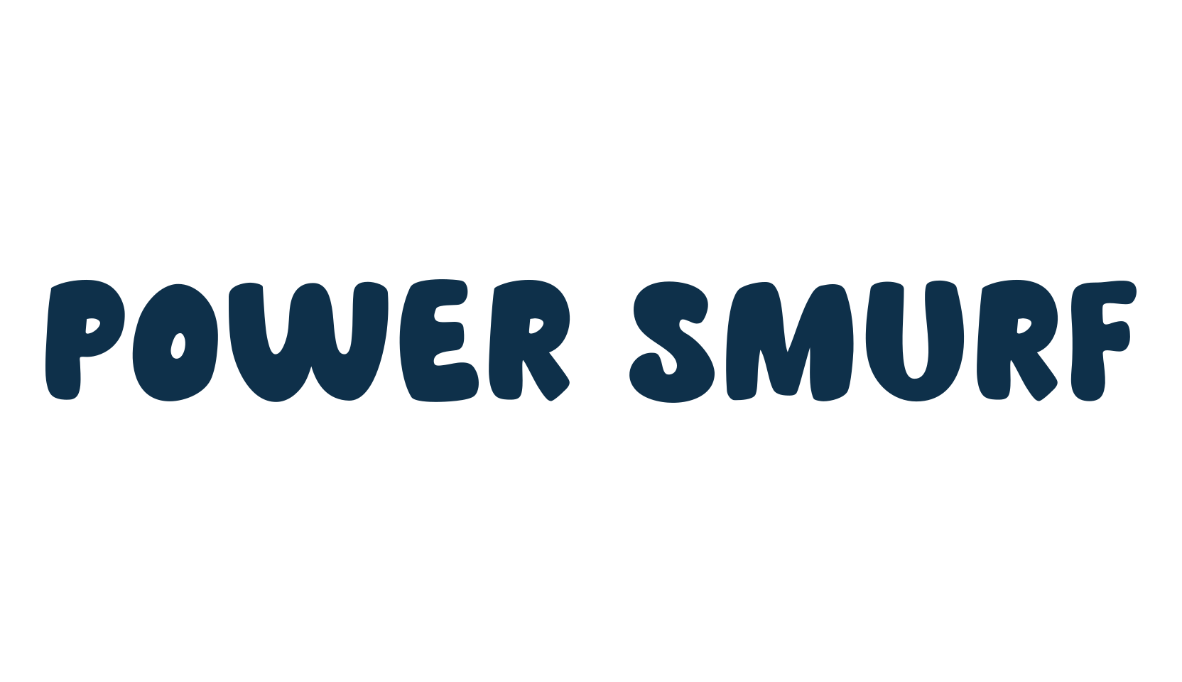 Power Smurf, fancy cartoon decorative font preview