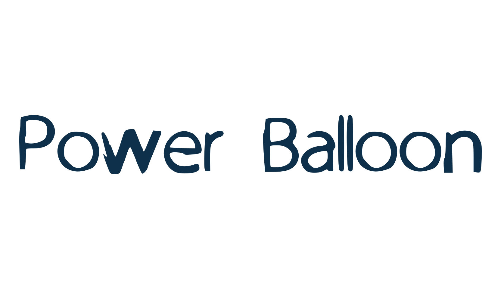 Power Balloon, fancy various decorative font preview