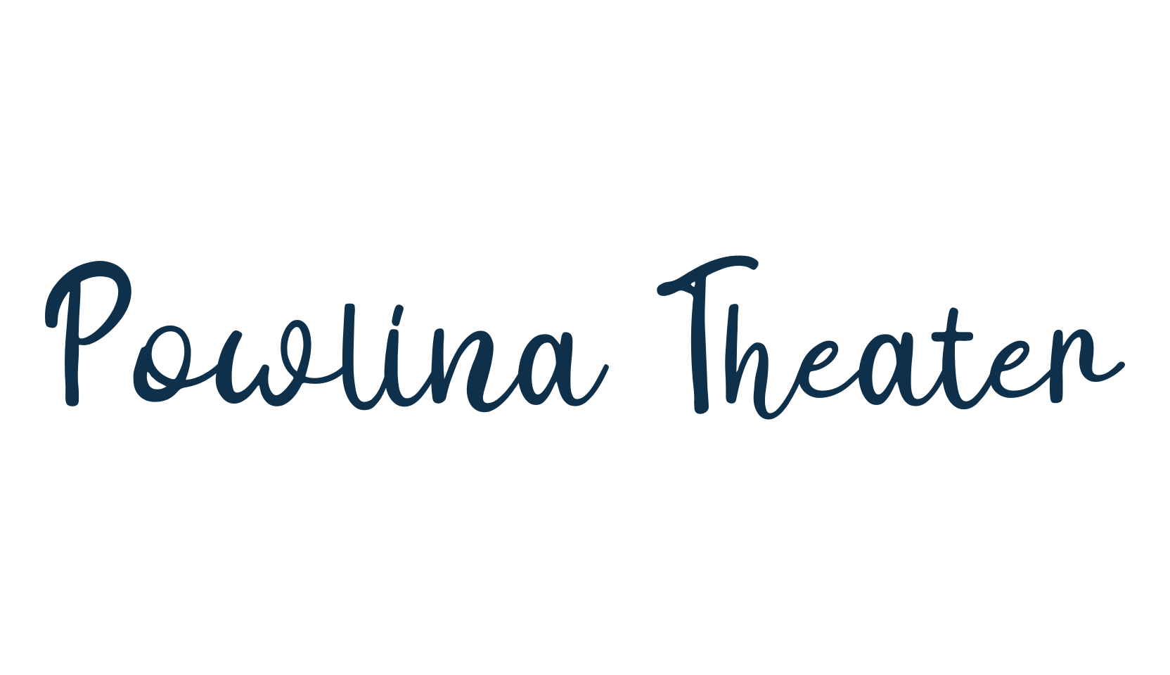 Powlina Theater, handwriting font preview