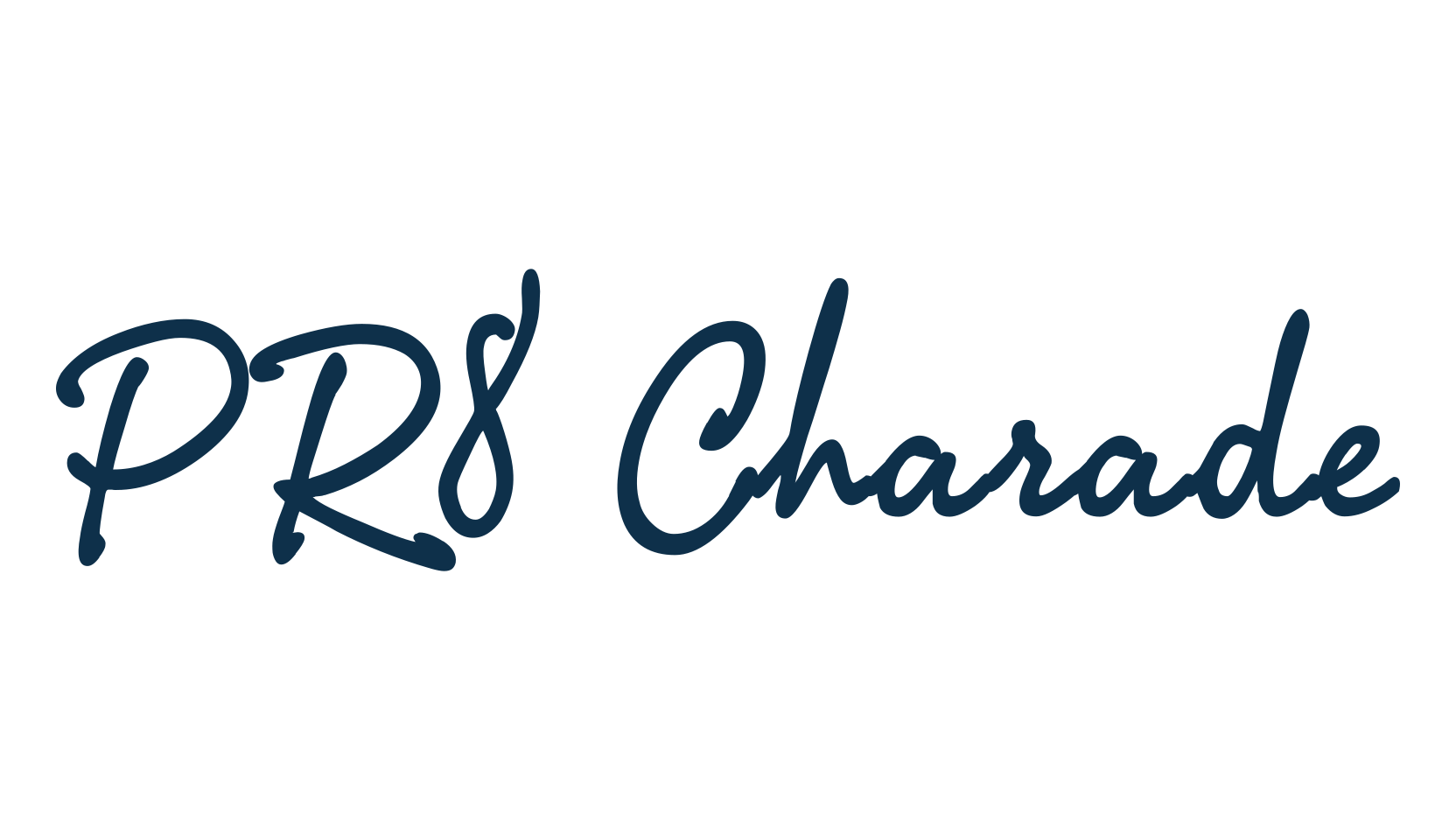 PR8 Charade, script handwritten fancy decorative calligraphy font preview