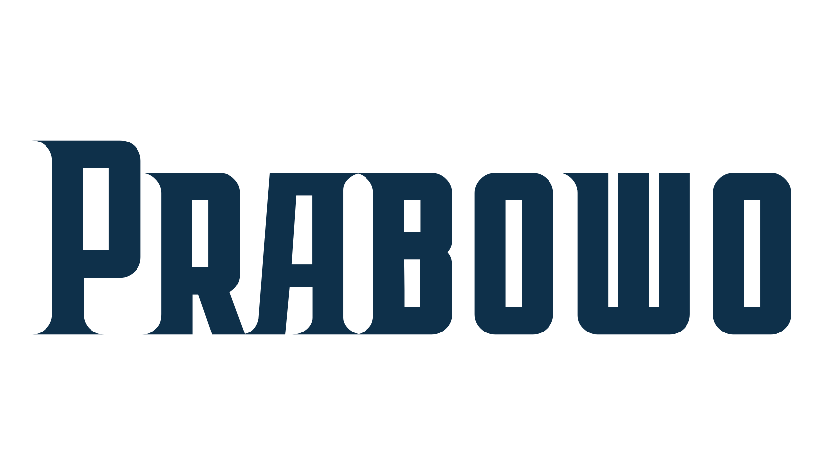Prabowo, fancy various decorative font preview