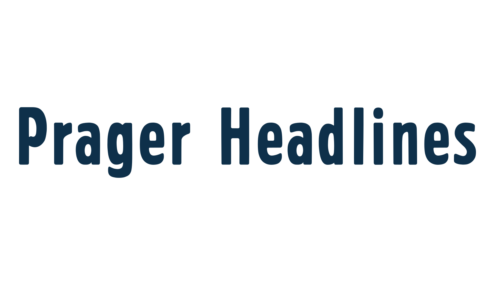 Prager Headlines, retro font preview