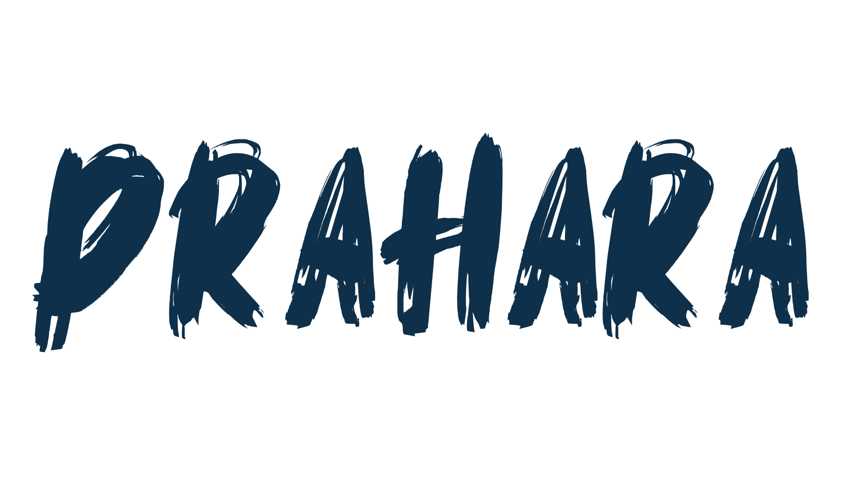 Prahara, script brush fancy decorative calligraphy font preview