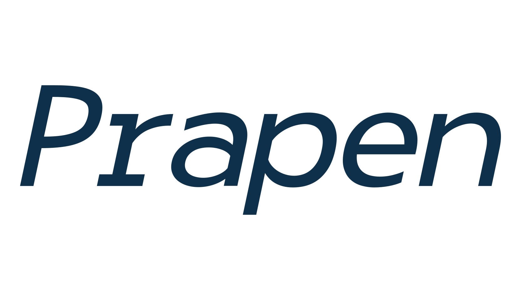 Prapen, sans serif font preview