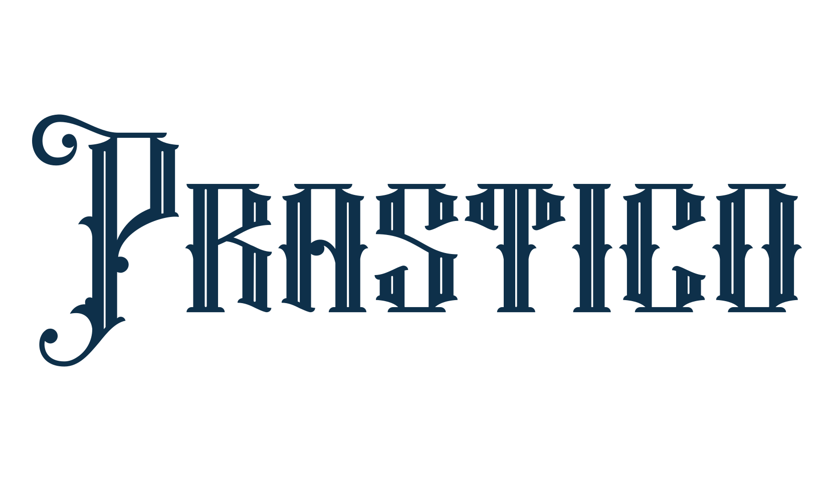 Prastico, fancy various gothic font preview