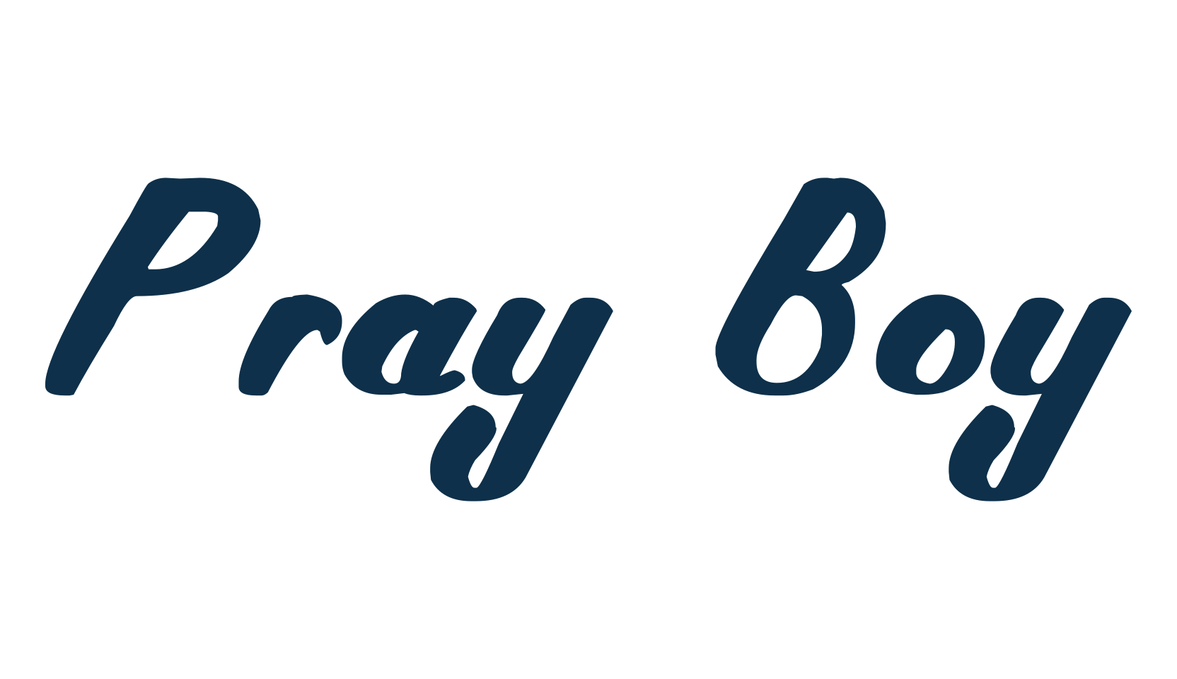 Pray Boy, fancy decorative font preview