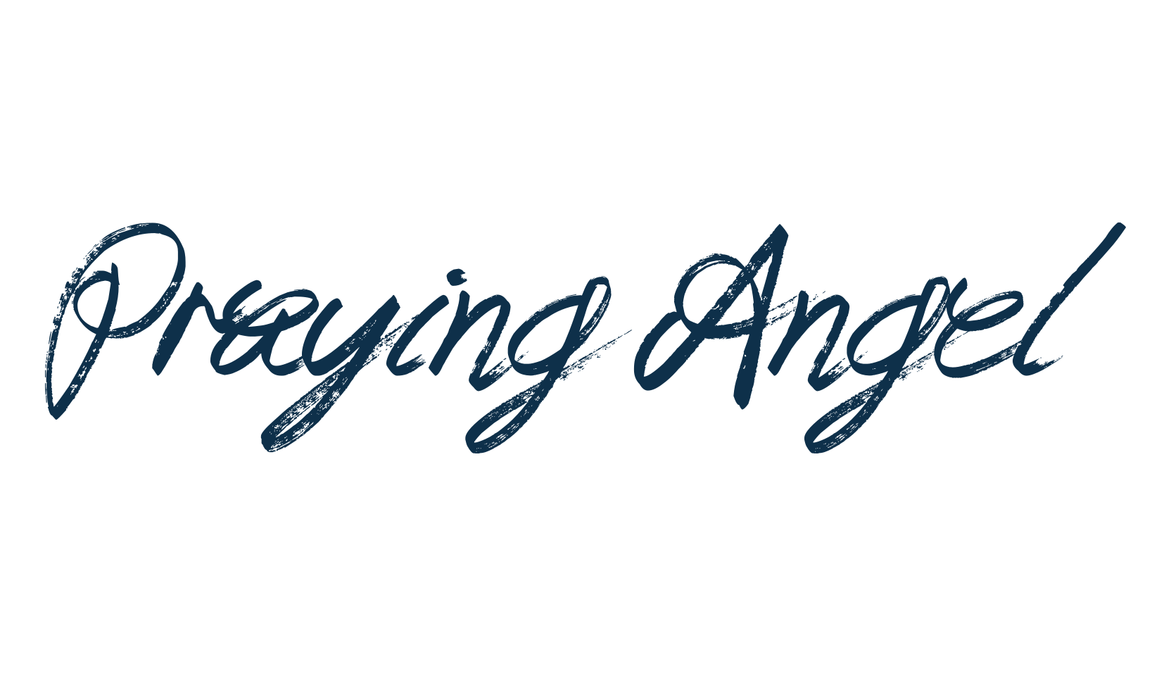 Praying Angel, brush font preview