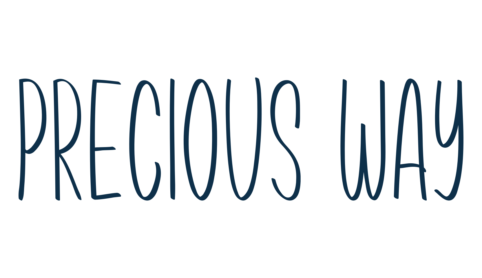 Precious Way, script handwritten fancy decorative calligraphy font preview