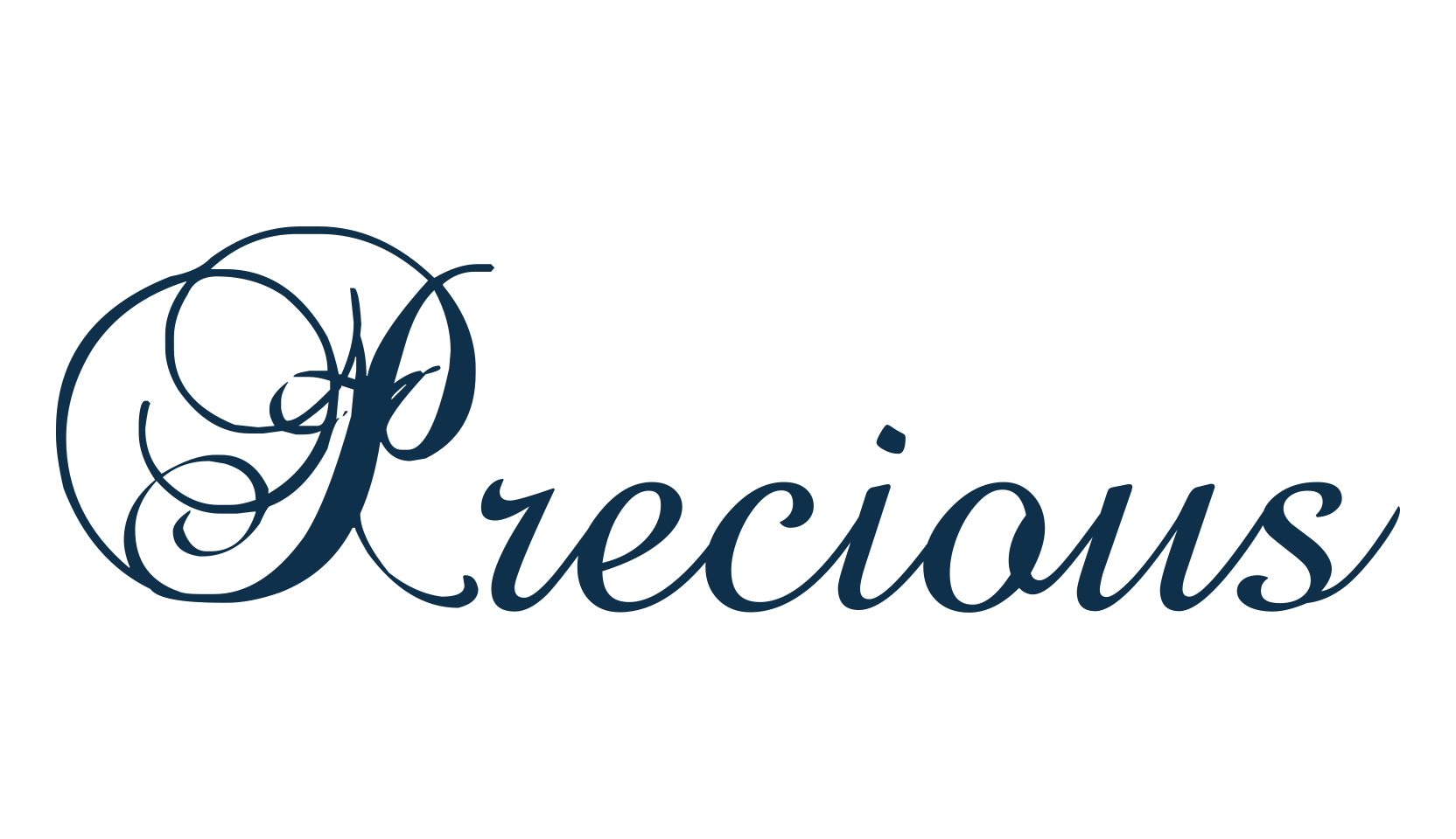 Precious, calligraphy font preview