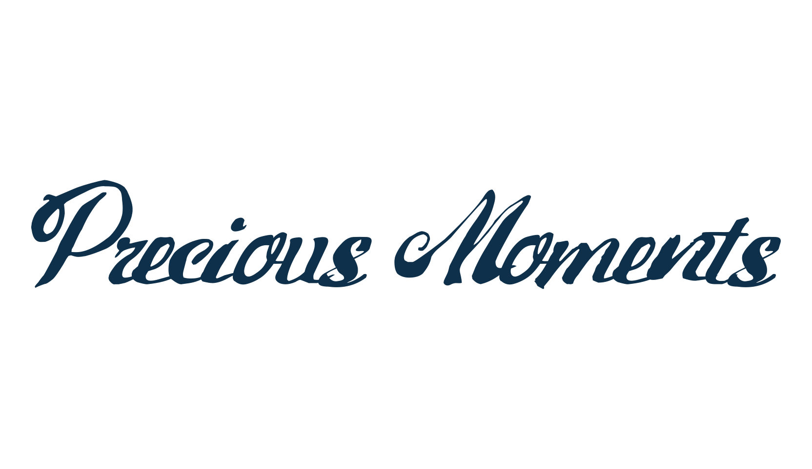 Precious Moments, script brush fancy decorative calligraphy font preview
