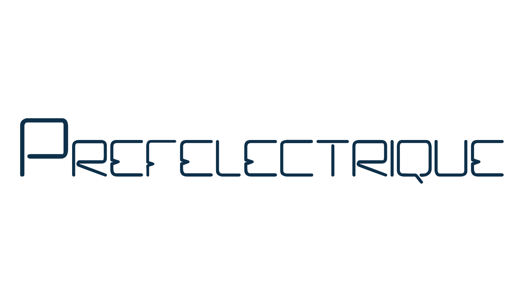 Prefelectrique, fancy various techno sci-fi font preview