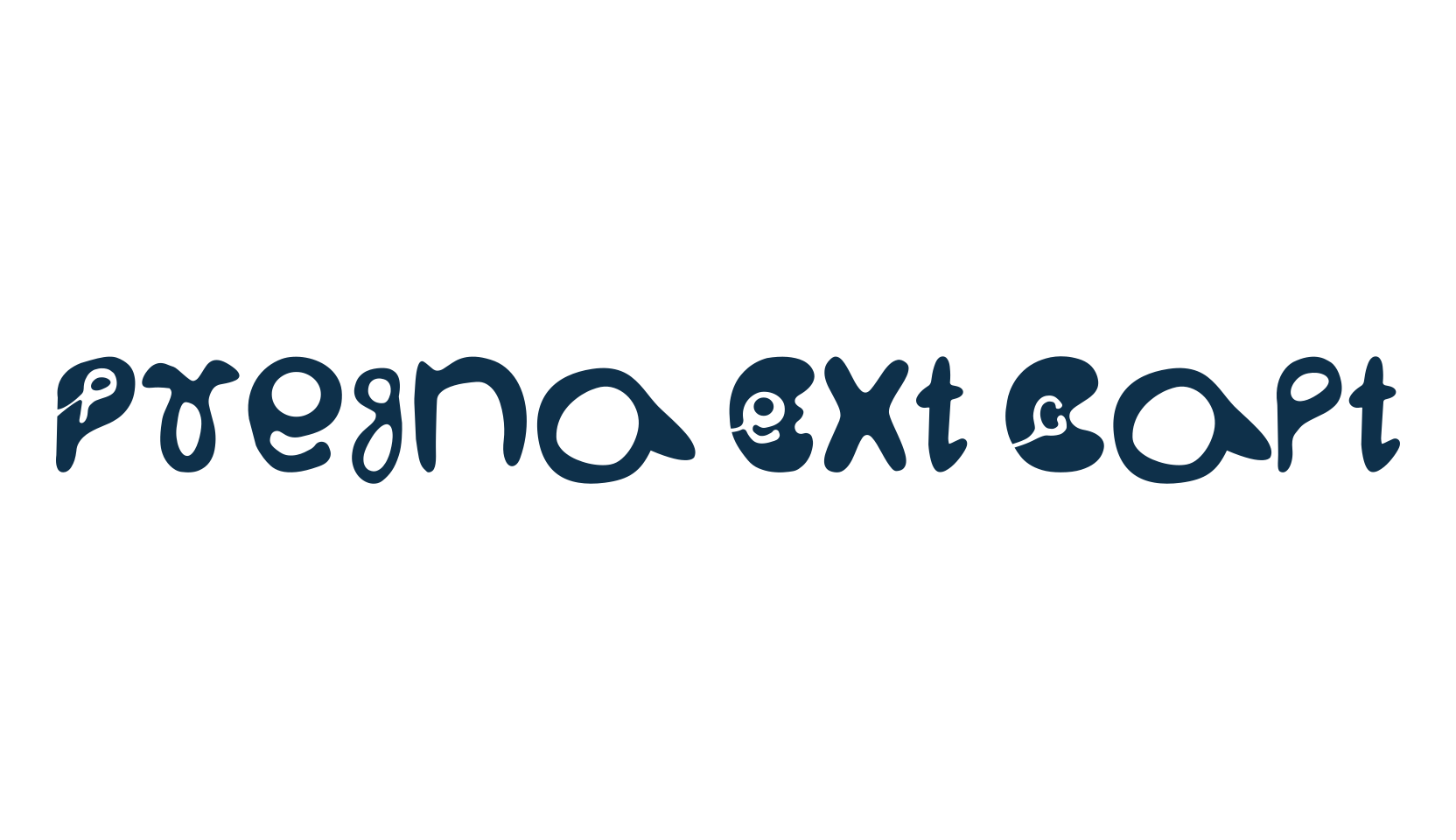 Pregna Ext Capt, decorative font preview