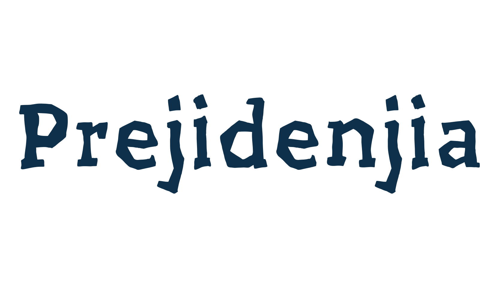 Prejidenjia, distorted font preview
