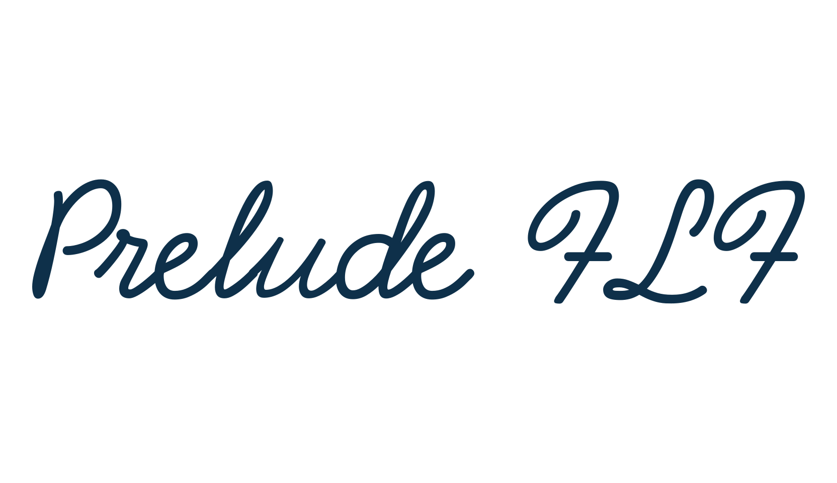 Prelude FLF, fancy various decorative script calligraphy font preview